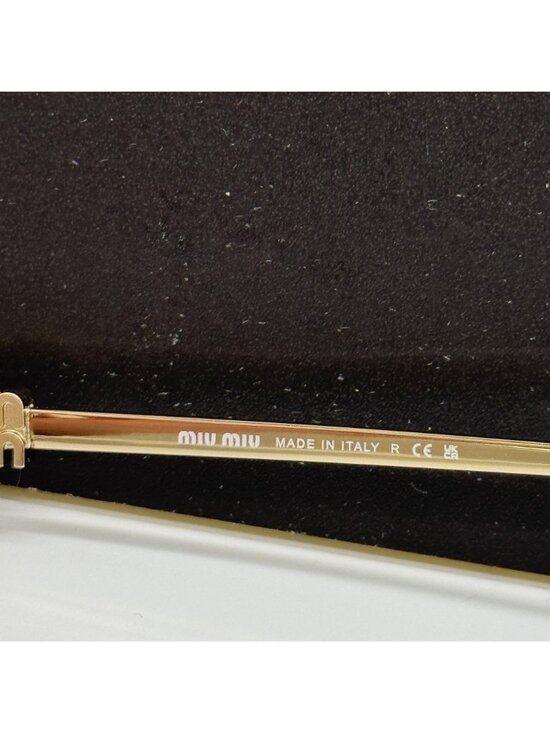 New Miu Miu MUA54S ZVN70O Pink Gold Women Sunglasses Miu Miu MU A54S main image 5